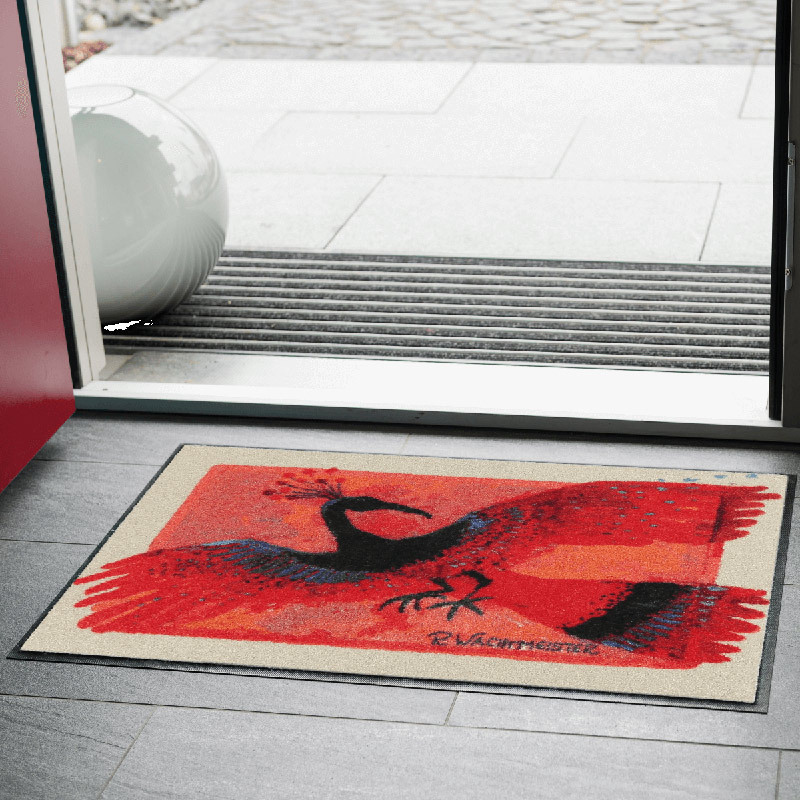 salonloewe-la-fenice-eingangsmatte-50-x-75-cm-pfauenmotiv-waschbar-und-trocknerg image 2