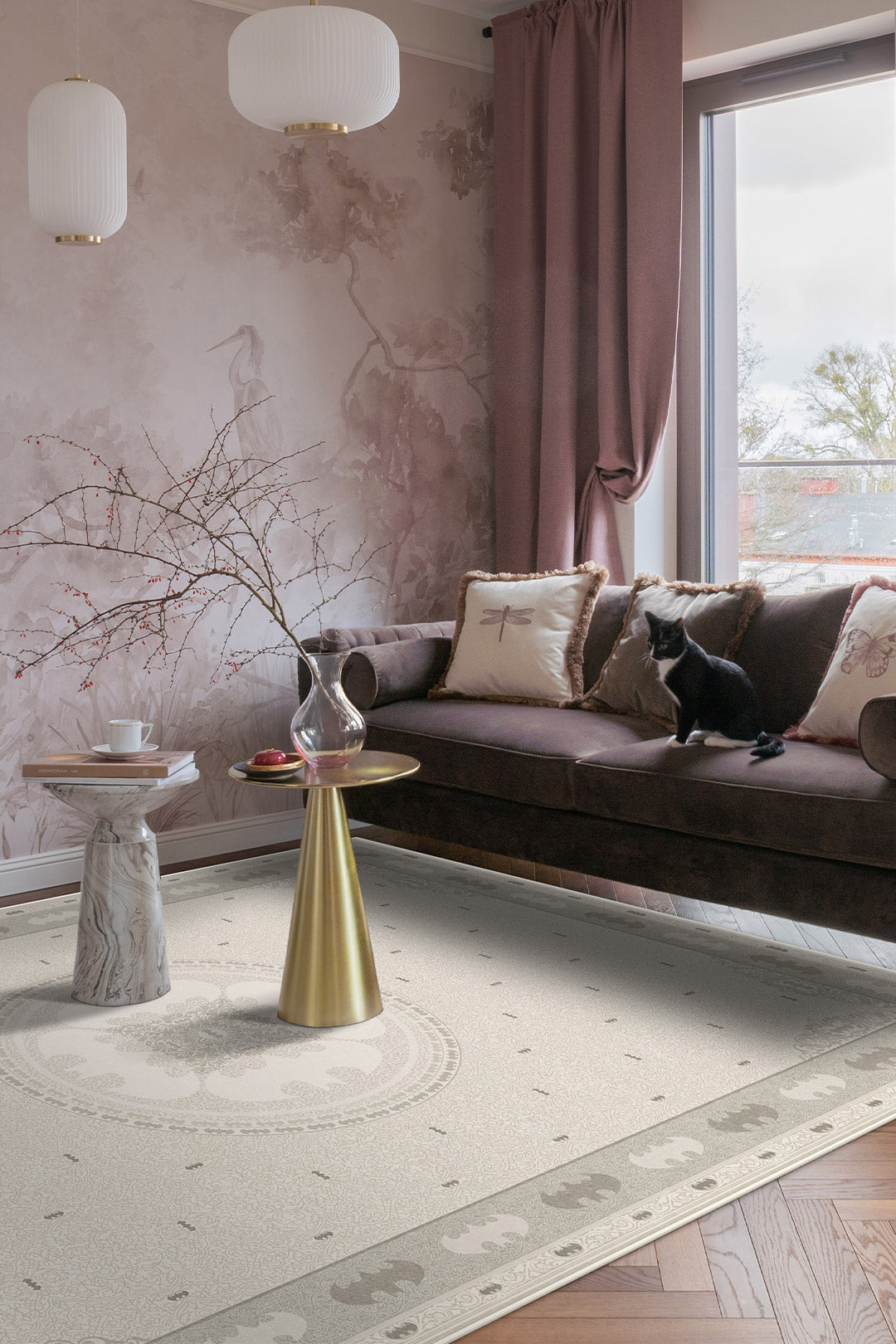 teppana-batman-klassik-beige-teppich-waschbarer-kinder-indoor-teppich-in-beige-n image 4
