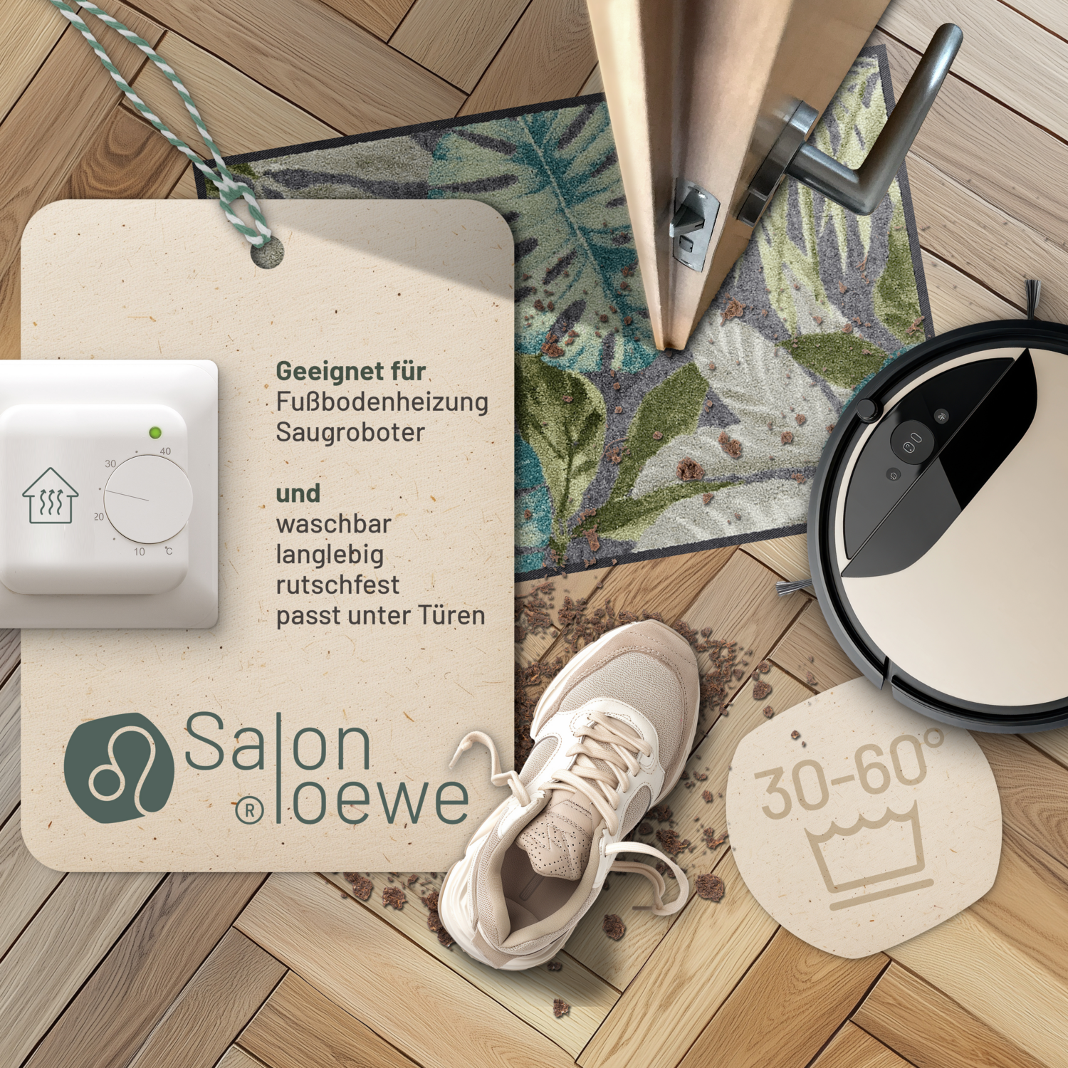 salonloewe-coco-anthrazit-eingangsmatte-50-x-75-cm-exotisches-bl-tterdesign-ruts image 3