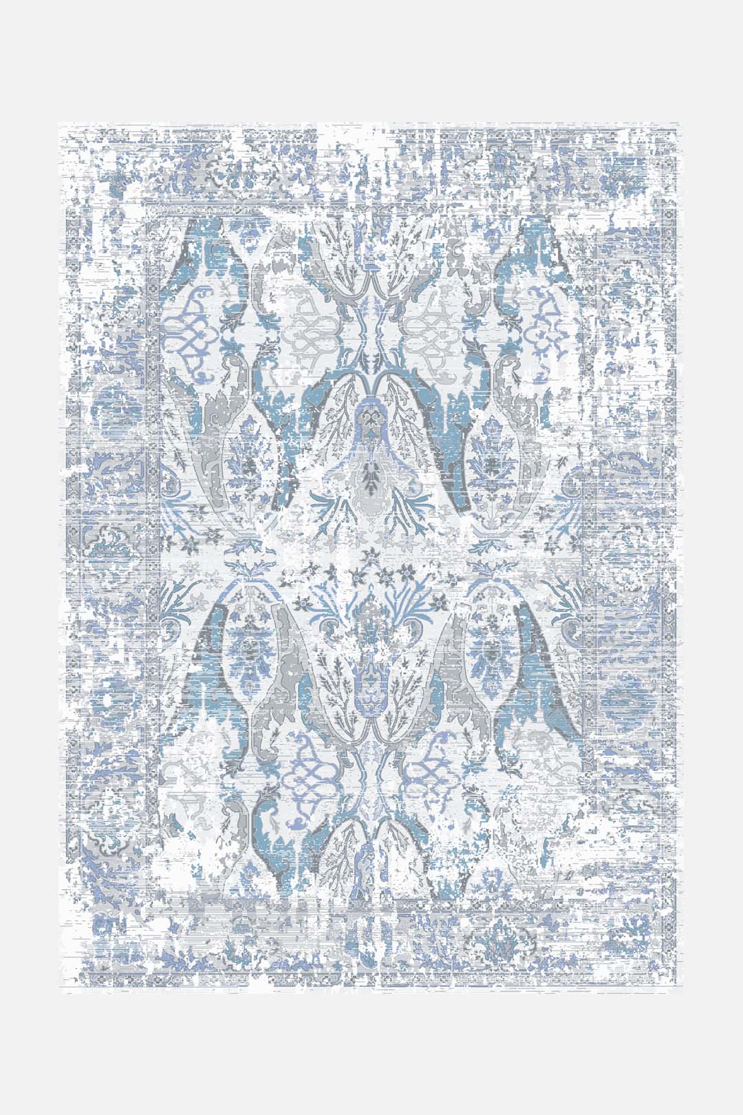 teppana-mona-topas-teppich-waschbarer-indoor-teppich-blau-gr-n-modern-inkl-rutsc image 1