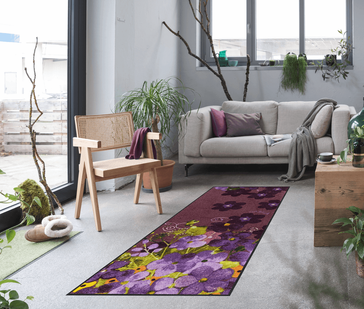 salonloewe-maggio-viola-l-ufer-75-x-190-cm-floraler-schmutzfangl-ufer-aus-deutsc image 2