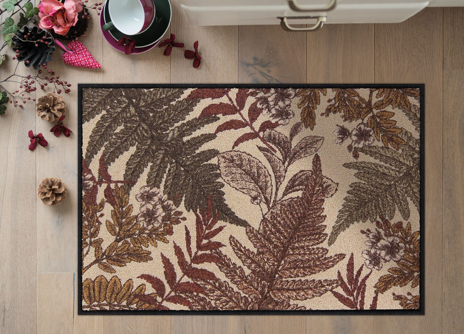 salonloewe-woodwalker-beige-eingangsmatte-50-x-75-cm-botanisches-design-made-in- image 2