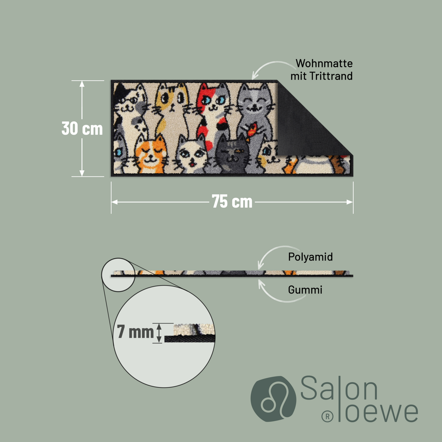 salonloewe-kitty-people-eingangsmatte-30-x-75-cm-schmale-waschbare-fu-matte-mit- image 4