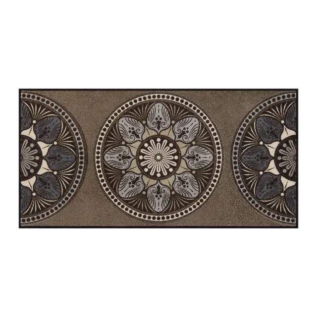 salonloewe-yara-taupe-l-ufer-75-x-150-cm-mandala-muster-waschbar-trocknergeeigne image 1