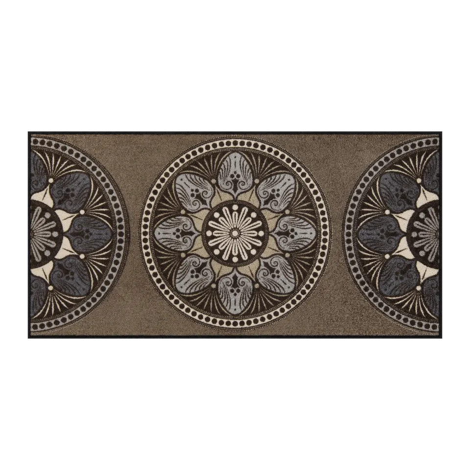 salonloewe-yara-taupe-l-ufer-75-x-150-cm-mandala-muster-waschbar-trocknergeeigne image 1