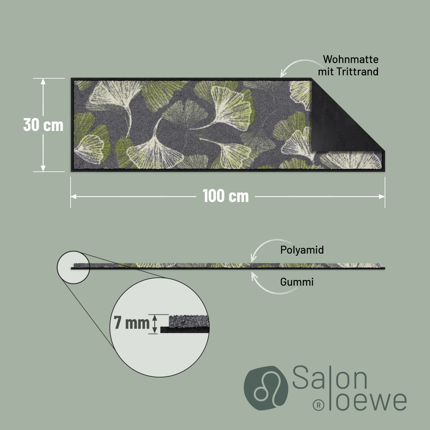 salonloewe-gingko-allover-grey-minimatte-30-x-100-cm-fu-matte-mit-ginkgo-motiv-w image 4