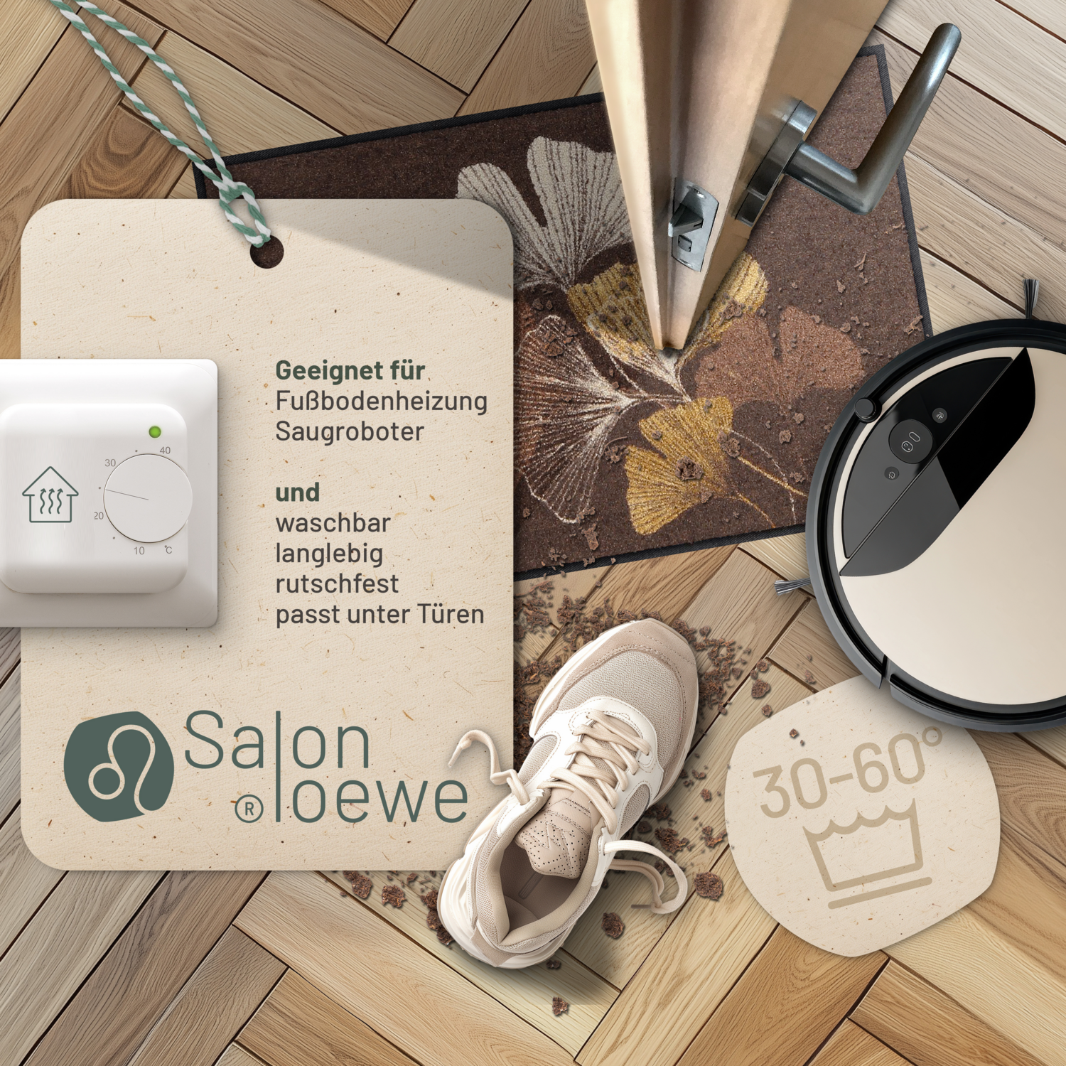 salonloewe-ginko-welcome-mocca-eingangsmatte-50-x-75-cm-ginkgobl-tter-design-pol image 3