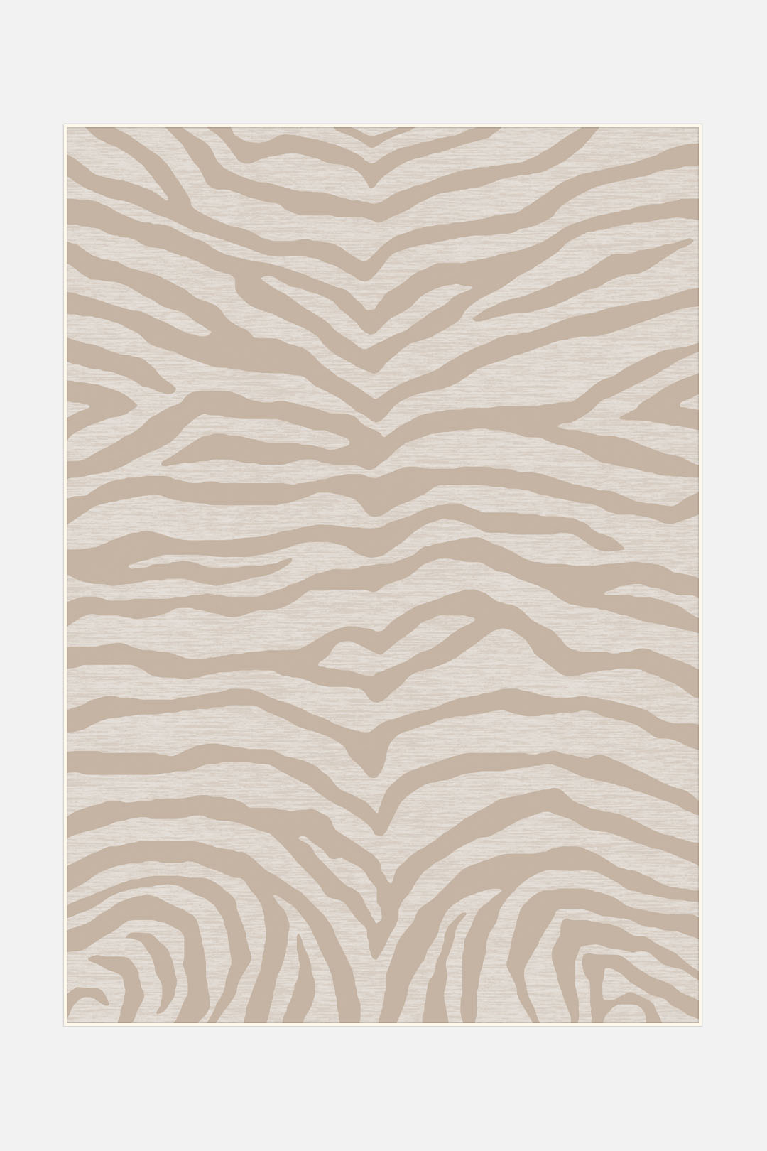 teppana-zebra-sand-teppich-waschbarer-teppich-im-modernen-boho-design-beige-natu image 1