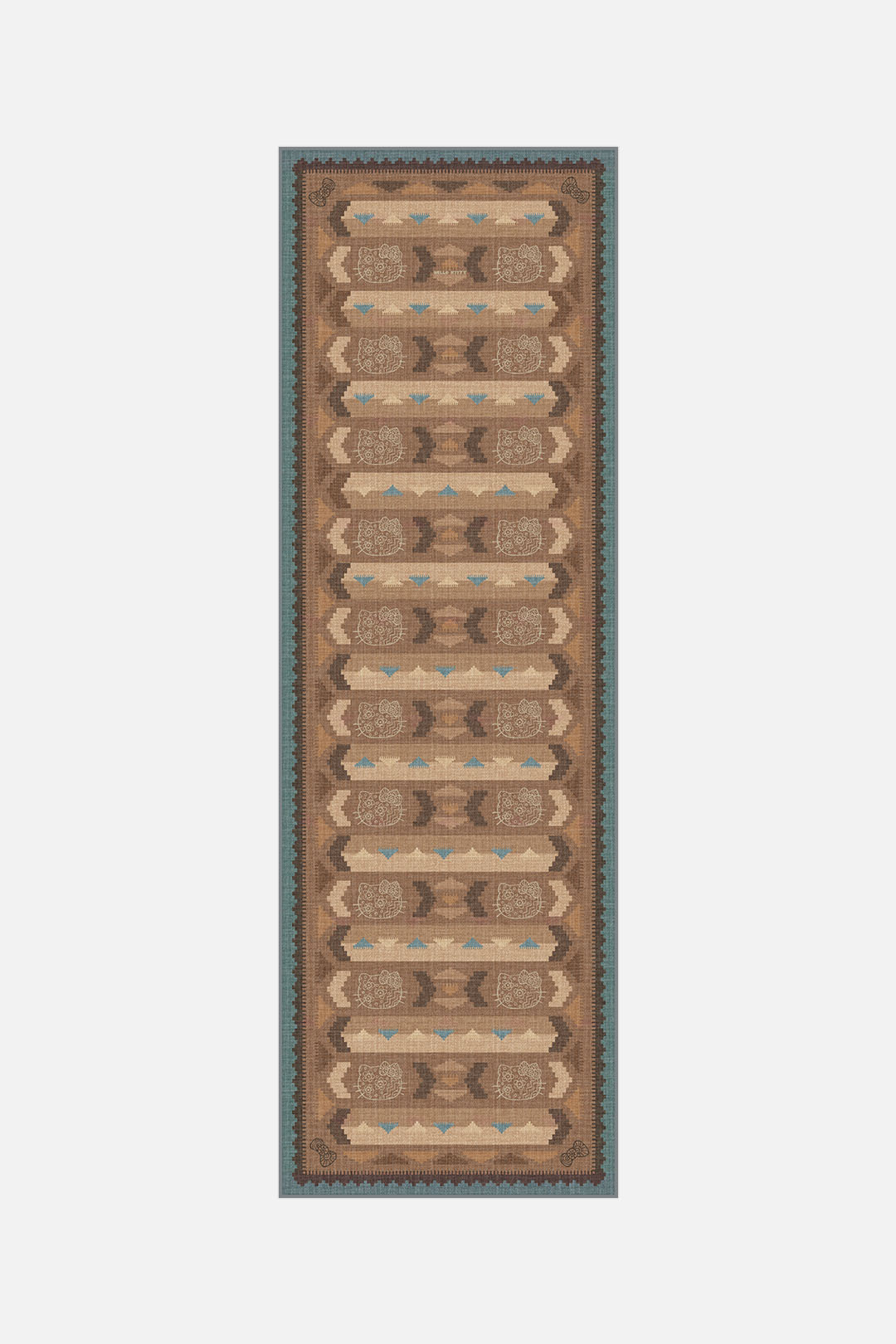 teppana-hello-kitty-kilim-terrakotta-waschbarer-teppich image 5