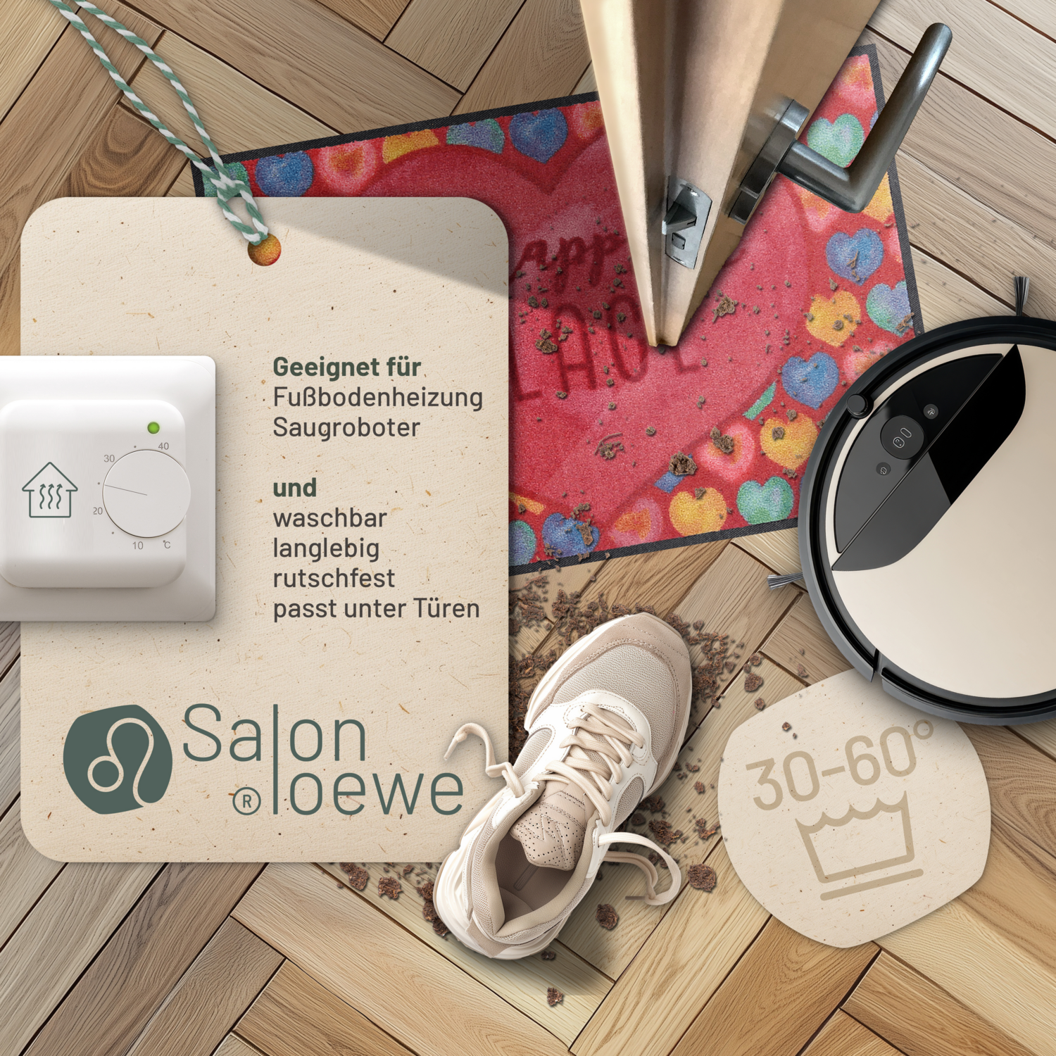 salonloewe-happy-place-heart-eingangsmatte-50-x-75-cm-waschbare-fu-matte-mit-her image 3