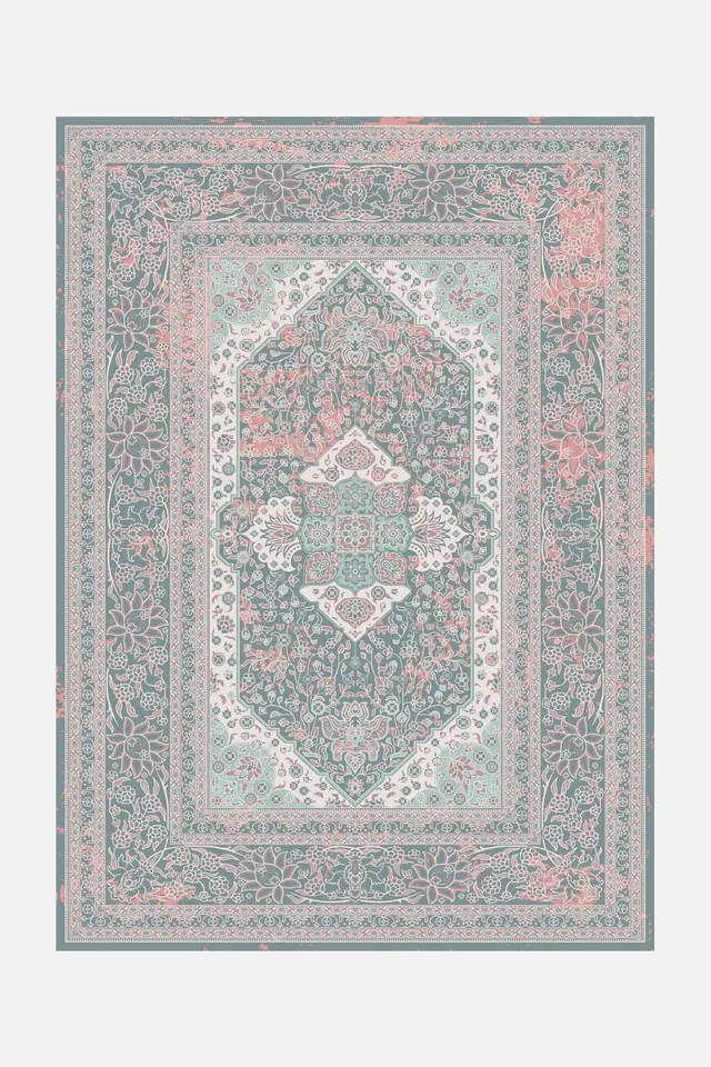 teppana-mahan-d-mmerung-teppich-waschbarer-indoor-teppich-in-grau-silber-persisc image 1