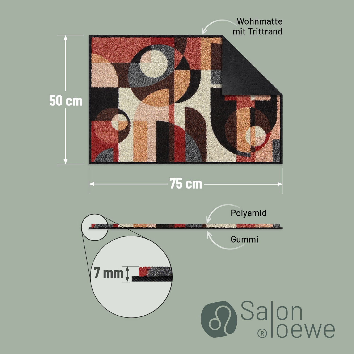 salonloewe-clockwork-rose-blue-eingangsmatte-50-x-75-cm-geometrische-schmutzfang image 4