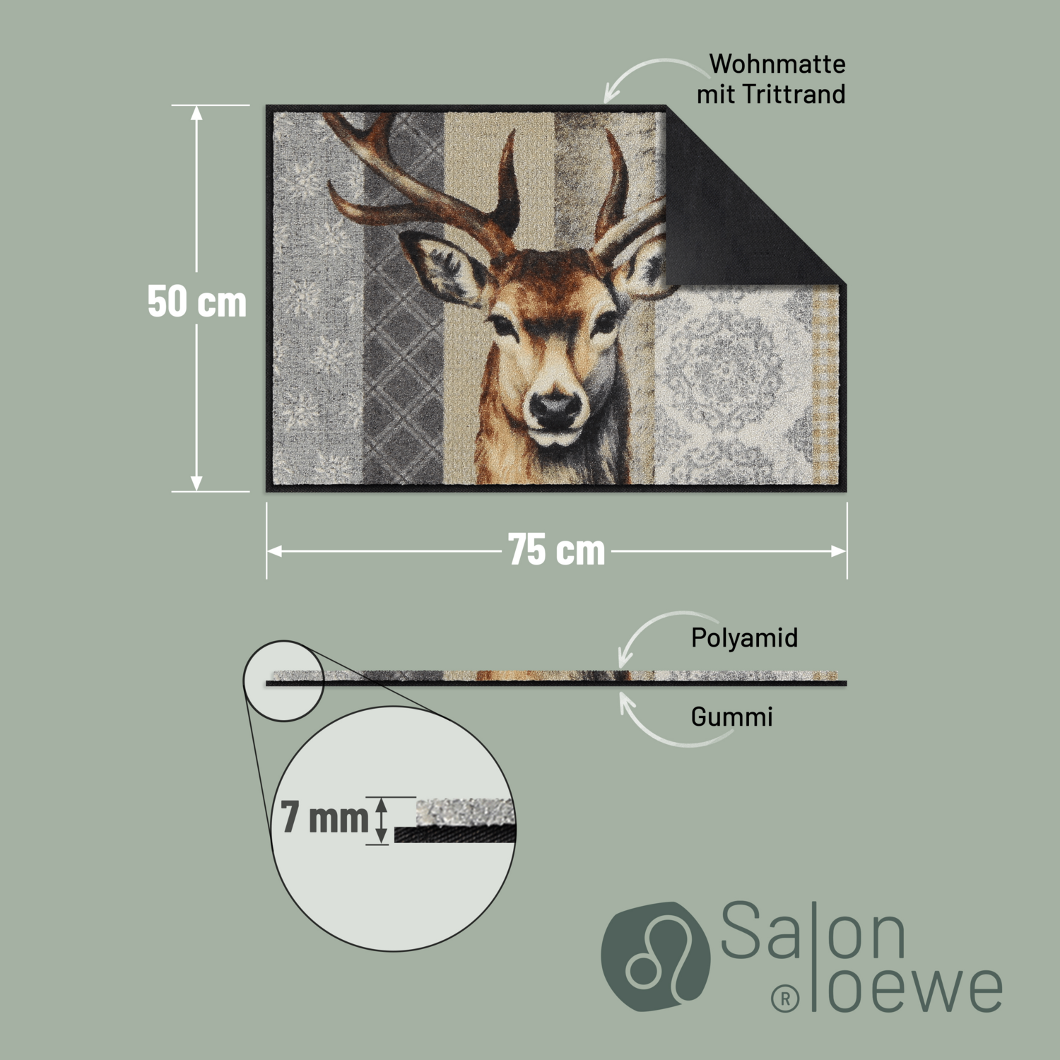 salonloewe-woodland-king-eingangsmatte-50-x-75-cm-waschbar-rutschfest image 4