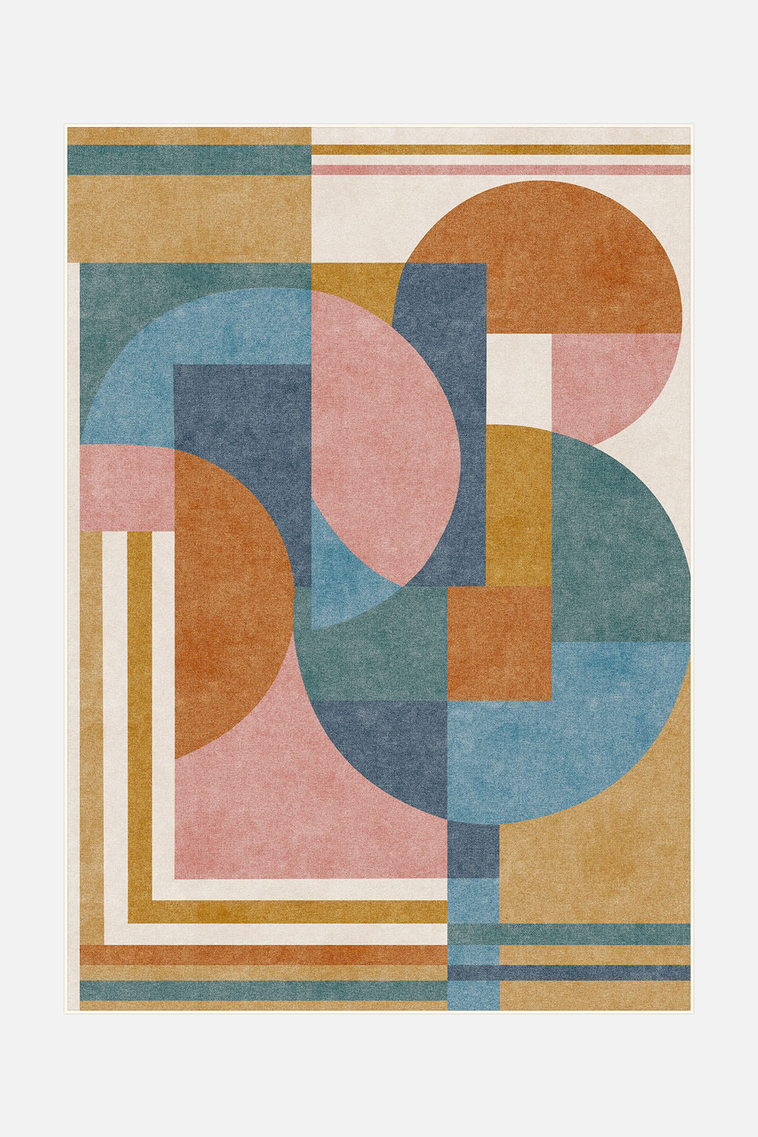 teppana-svea-bunt-waschbarer-teppich-geometrisch image 1