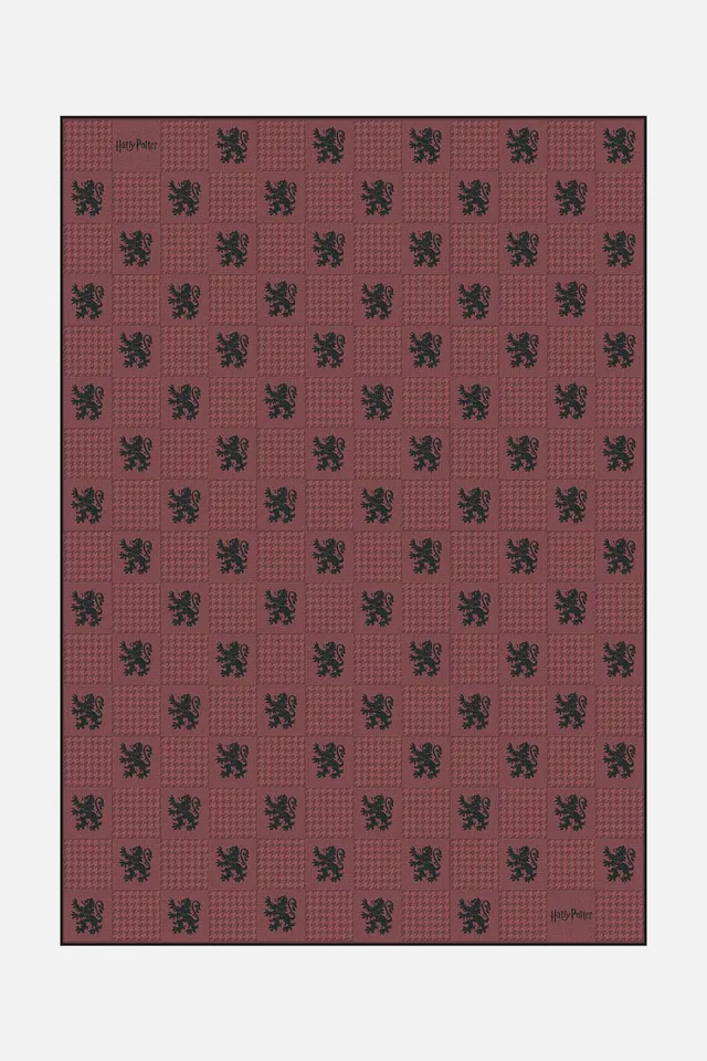 teppana-harry-potter-karo-rot-teppich-waschbarer-kinder-teppich image 1