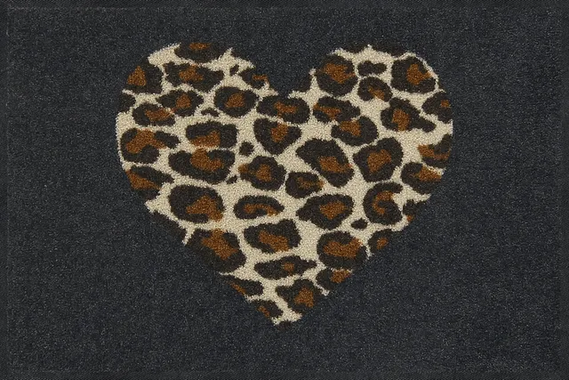 salonloewe-leo-love-eingangsmatte-50-x-75-cm-waschbare-schmutzfangmatte-mit-leo- image 1