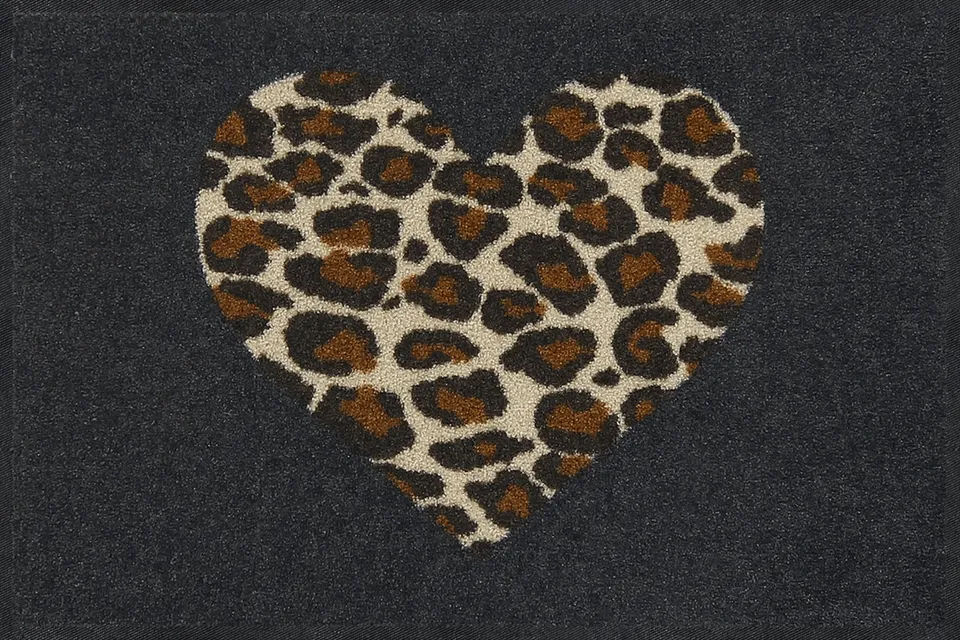 salonloewe-leo-love-eingangsmatte-50-x-75-cm-waschbare-schmutzfangmatte-mit-leo- image 1