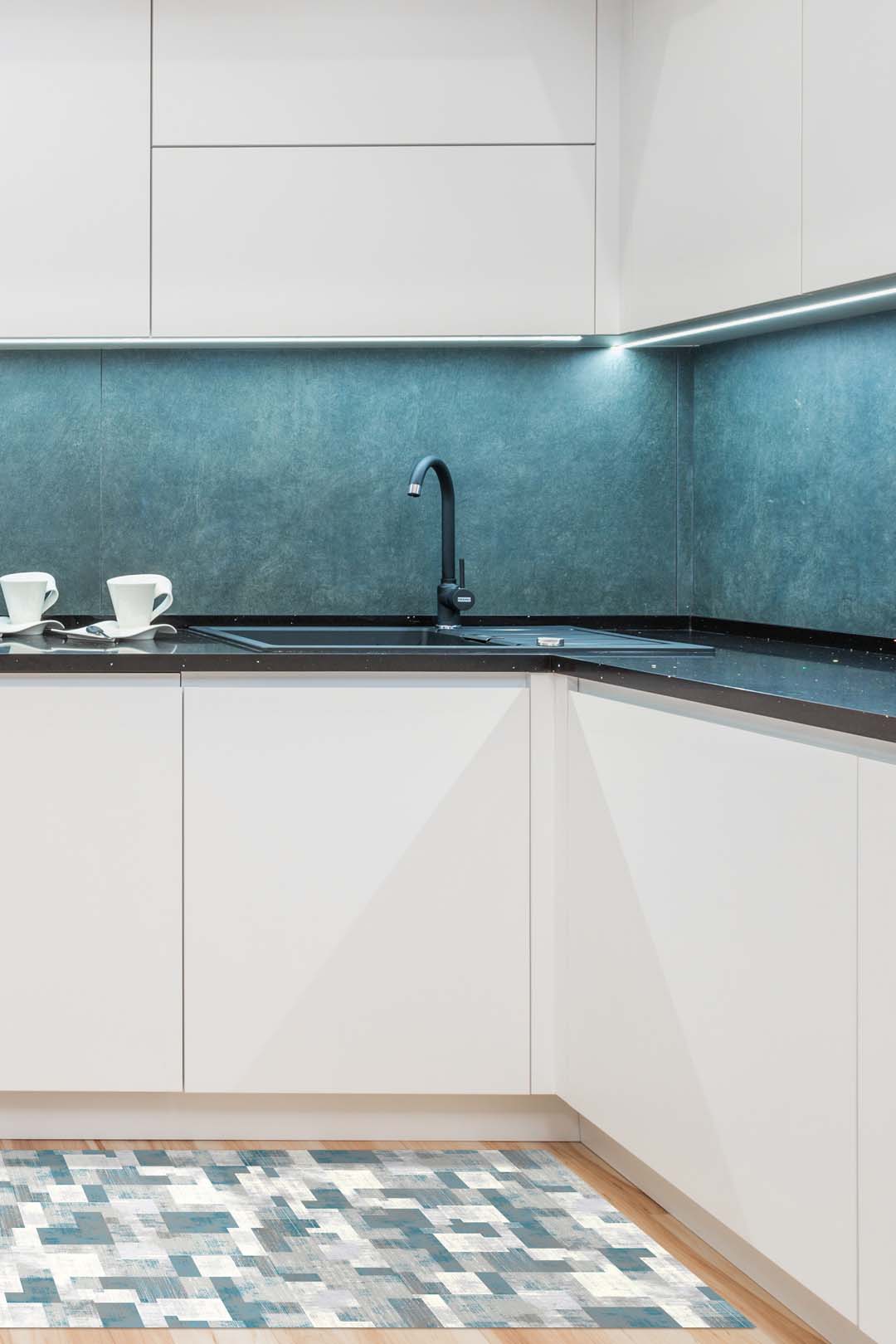 teppana-topas-quadrat-teppich-waschbarer-indoor-teppich-geometrisch-blau-grau image 8