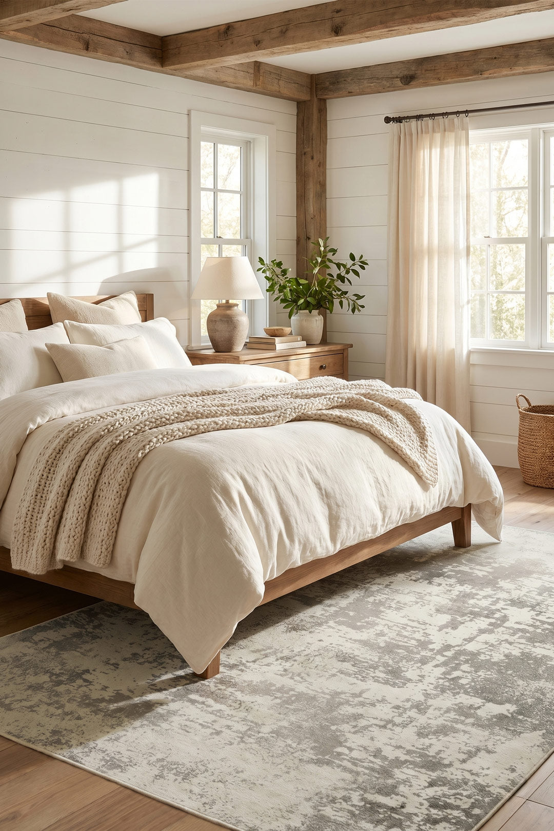 teppana-uno-taupe-teppich-weicher-indoor-teppich-in-beige-braun-boho-stil-waschb image 5