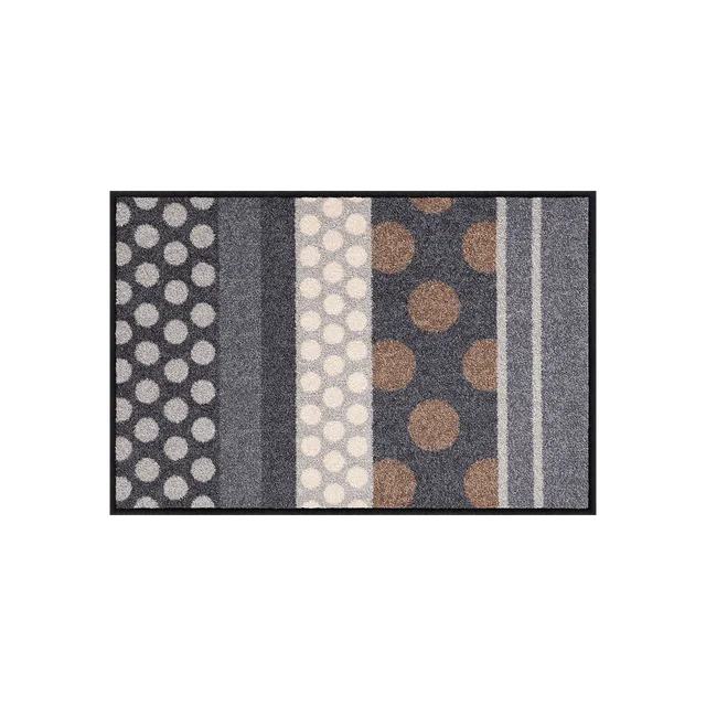 salonloewe-glamour-dots-grau-teppich-50-x-75-cm-waschbarer-l-ufer-rutschfest image 1
