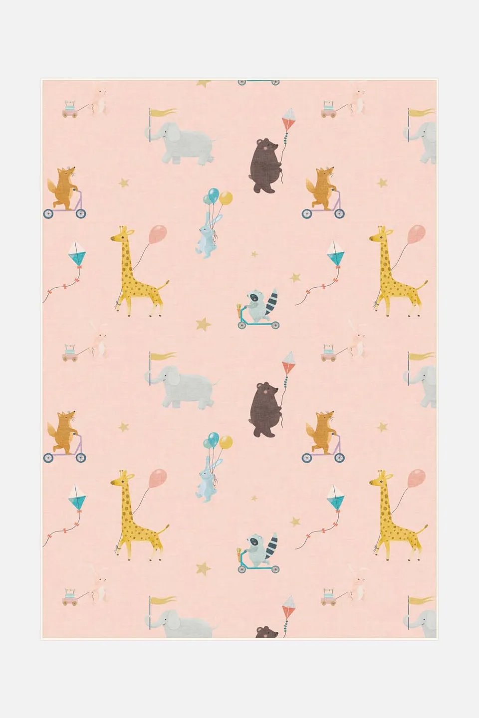 teppana-tierischer-zirkus-teppich-waschbarer-kinder-teppich image 1
