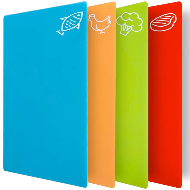 gorilla-grip-flexible-schneidebretter-4er-set-texturierte-r-ckseite-mehrfarbig image 1