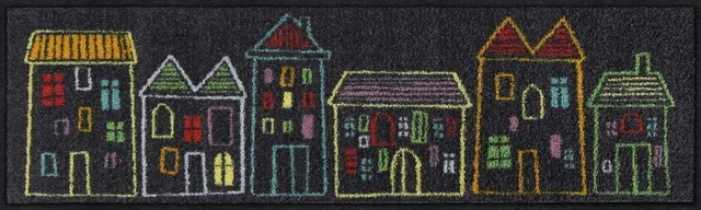 salonloewe-no-name-street-minimatte-30-x-100-cm-bunte-nachbarschafts-motivmatte- image 1