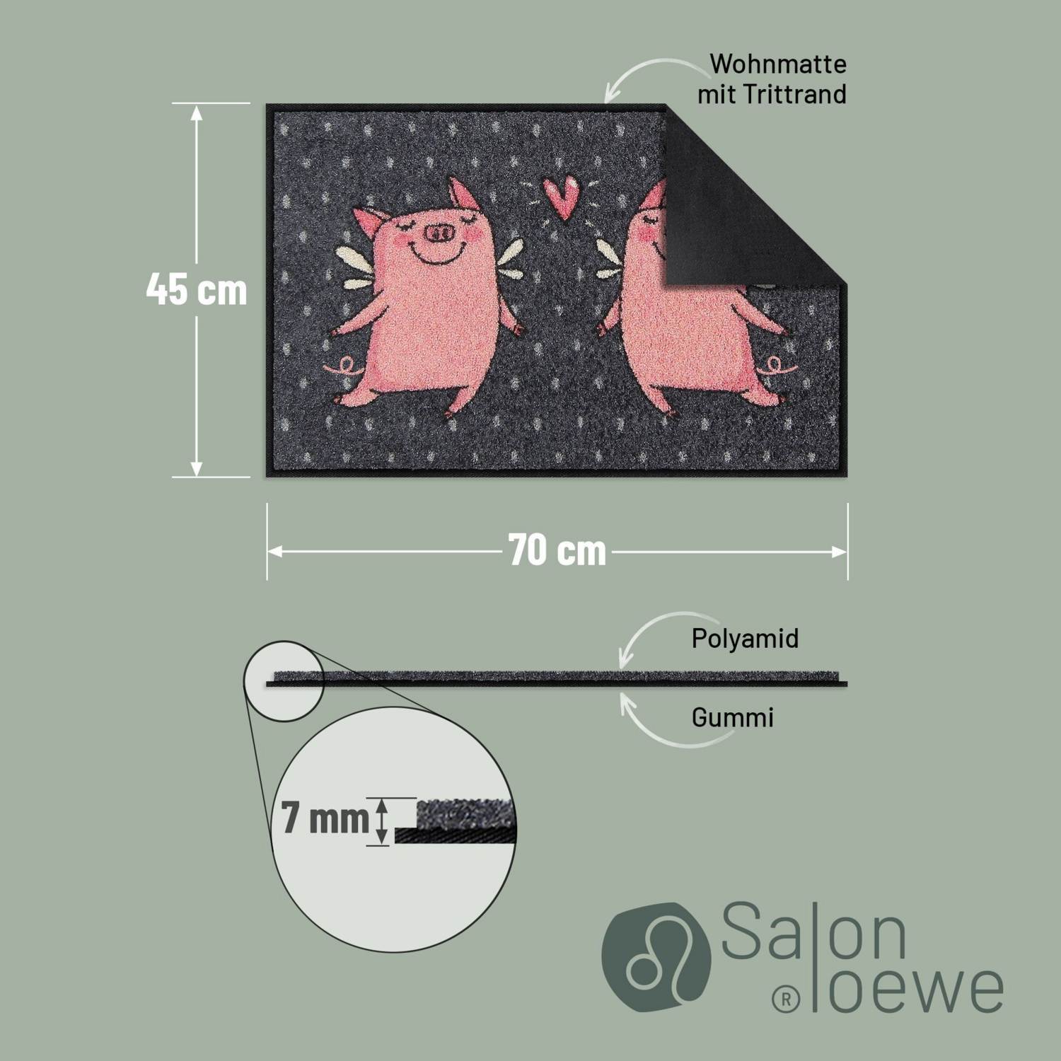 salonloewe-love-pigs-eingangsmatte-45-x-70-cm-grau-waschbar-rutschfester-gummir- image 3