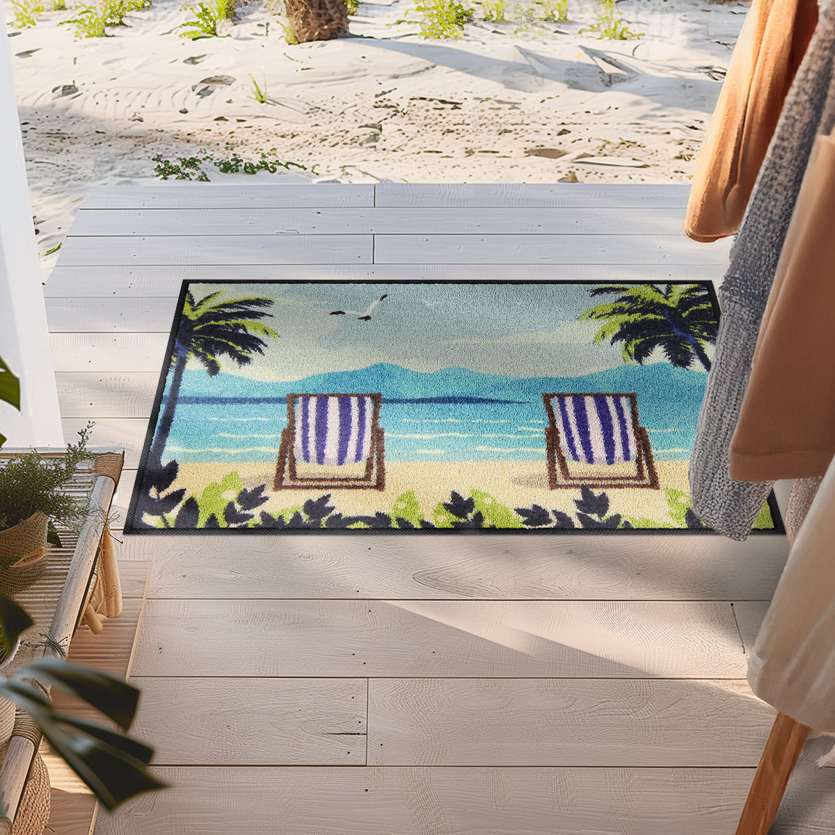 salonloewe-beach-vibes-rechteckig-50-x-75-cm-waschbare-matte-im-maritimen-look image 2