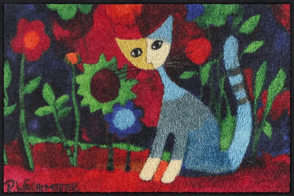 salonloewe-mar-eingangsmatte-50-x-75-cm-bunt-mit-katzenmotiv image 1