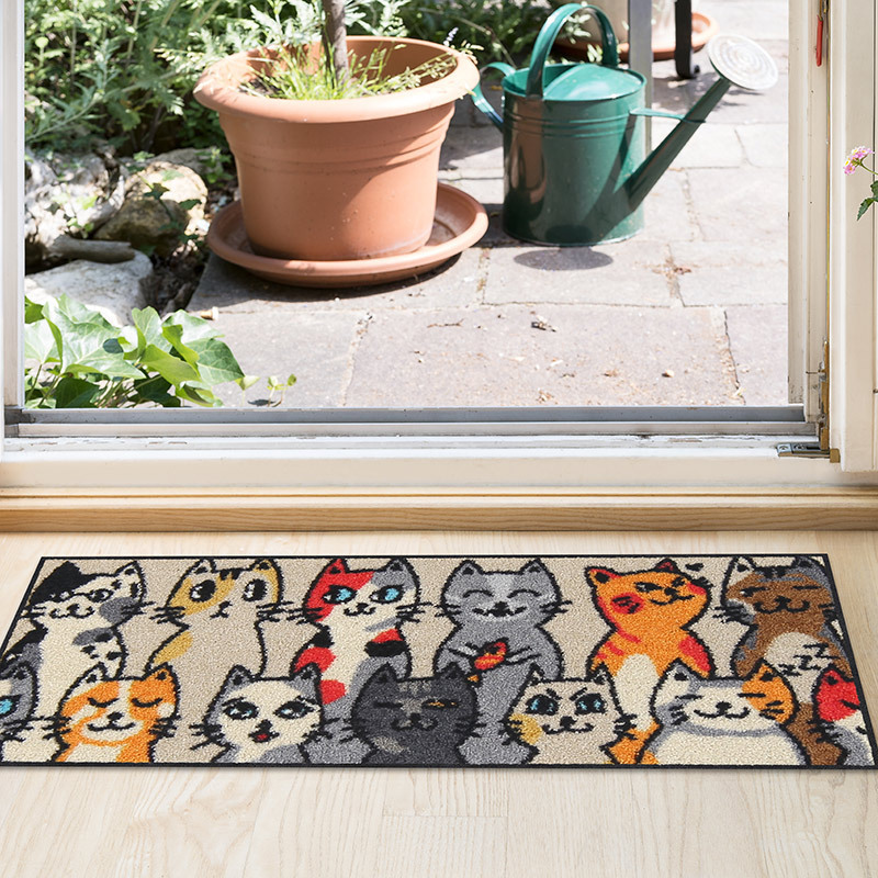 salonloewe-kitty-people-eingangsmatte-30-x-75-cm-schmale-waschbare-fu-matte-mit- image 2