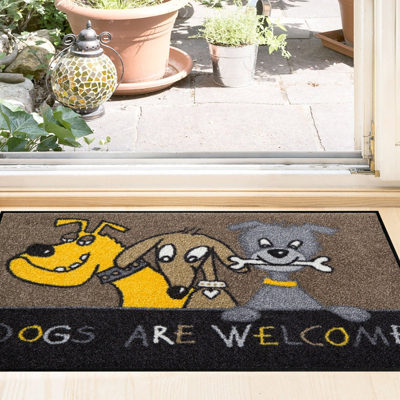 salonloewe-dogs-are-welcome-eingangsmatte-50-x-75-cm-waschbar-rutschfest image 2