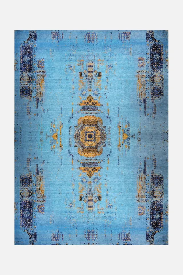 teppana-nika-cyan-teppich-waschbarer-kurzflor-teppich-in-blau-gr-n-34-50-statt-6 image 1