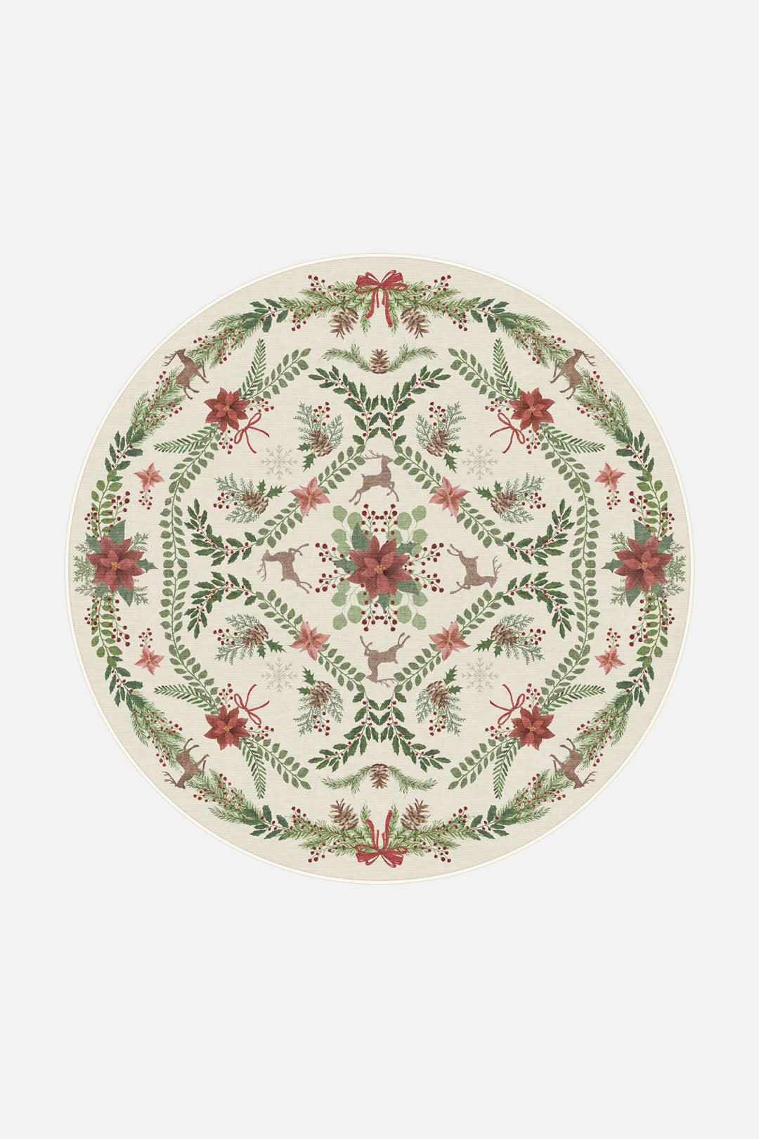 teppana-weihnachtsstern-creme-teppich-weicher-indoorteppich-mit-waschmaschinen-e image 8