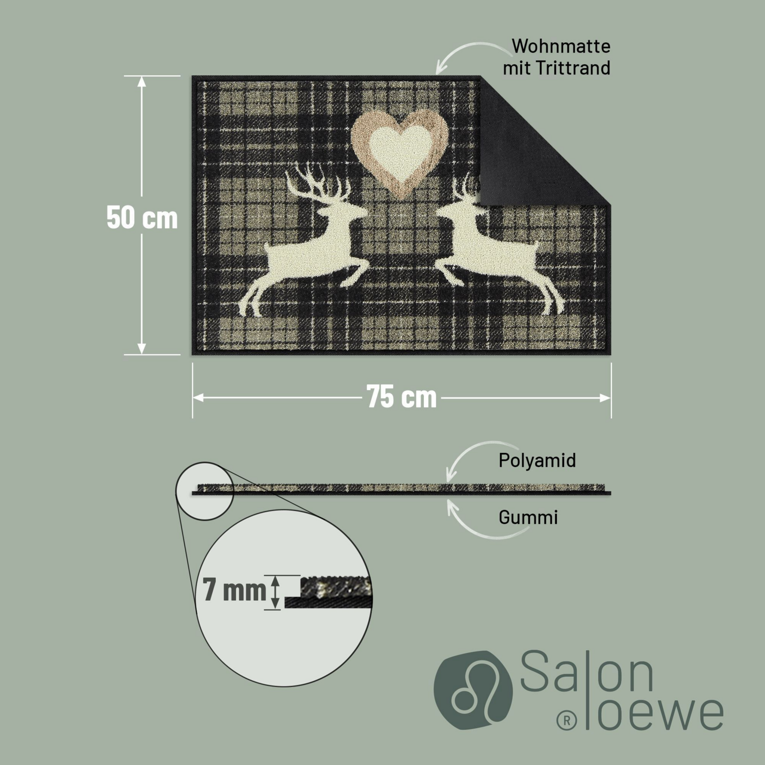 salonloewe-nordic-charm-eingangsmatte-50-x-75-cm-karierte-fu-matte-mit-hirsch-mo image 3