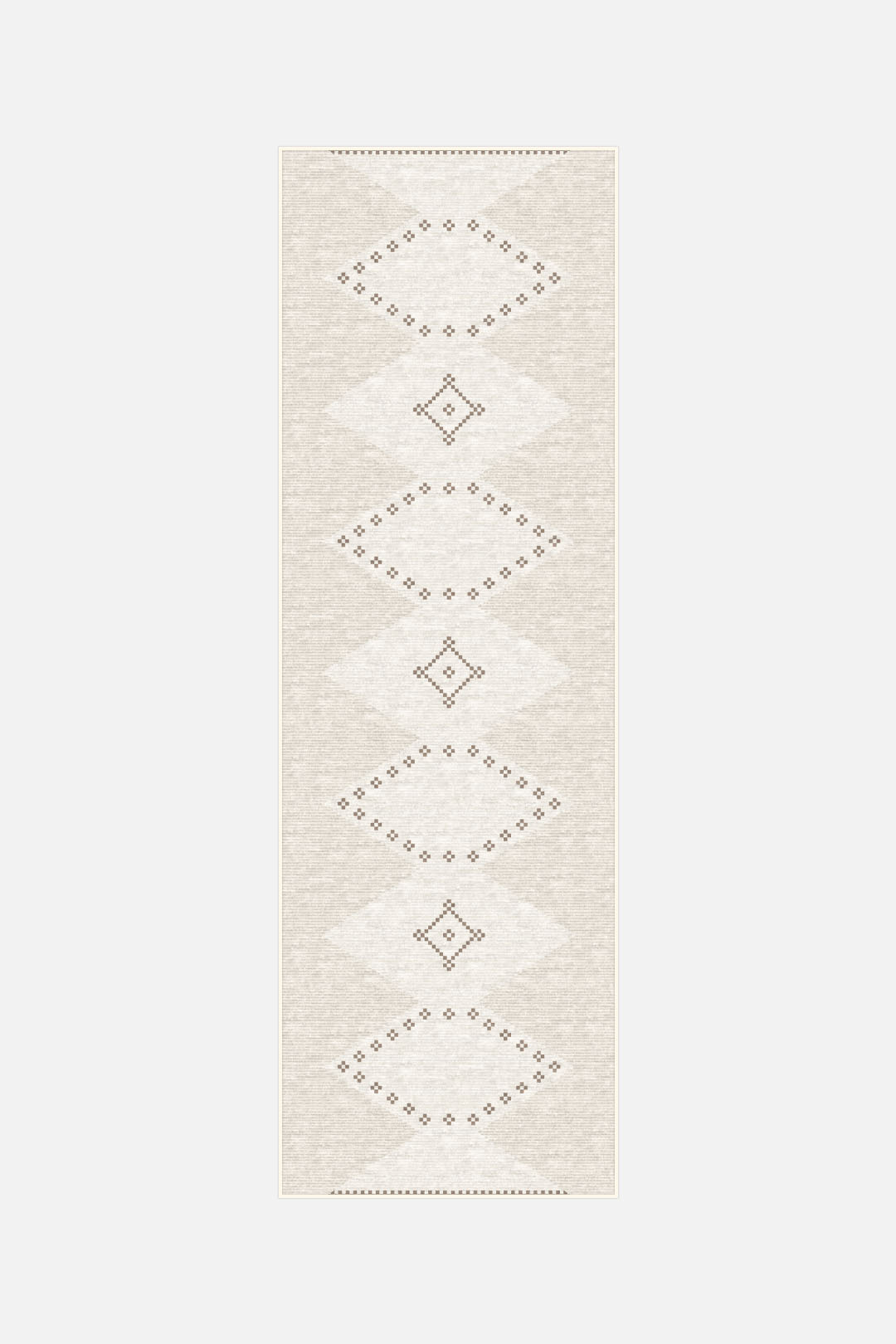 teppana-nora-mandel-teppich-waschbarer-boho-teppich-beige-natur-geometrisch-inkl image 5