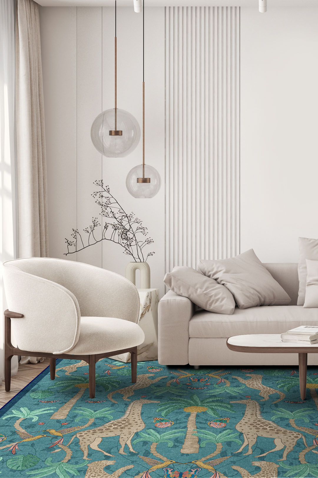teppana-savanne-blau-waschbarer-teppich-mehrfarbig-modern image 4