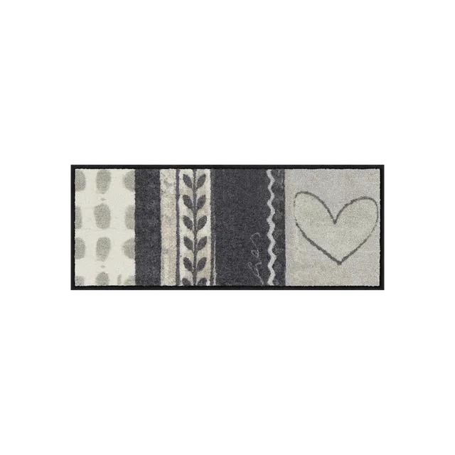salonloewe-simply-welcome-grey-minimatte-30-x-75-cm-elegante-fu-matte-mit-willko image 1