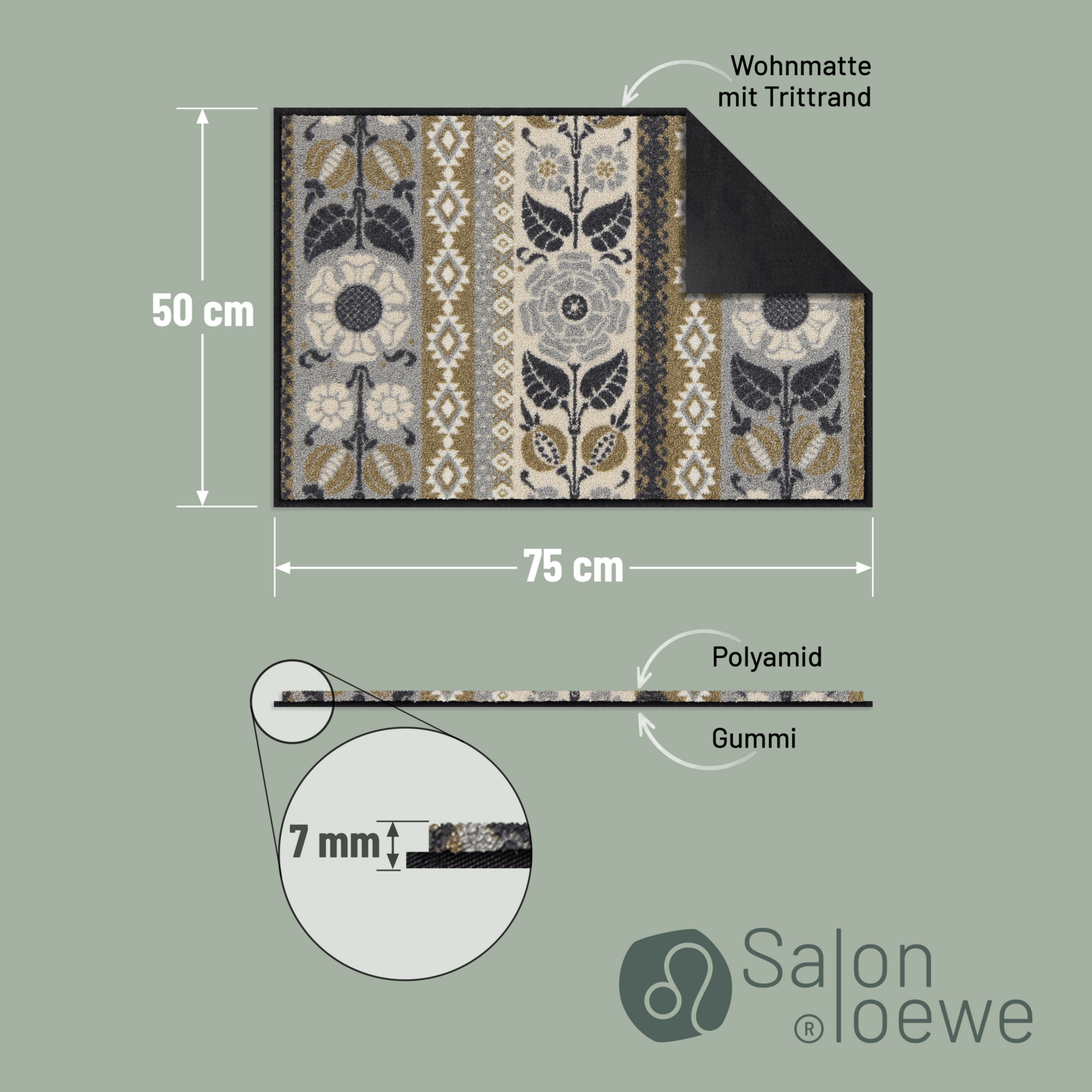 salonloewe-bohemian-stripes-taupe-eingangsmatte-50-x-75-cm image 4