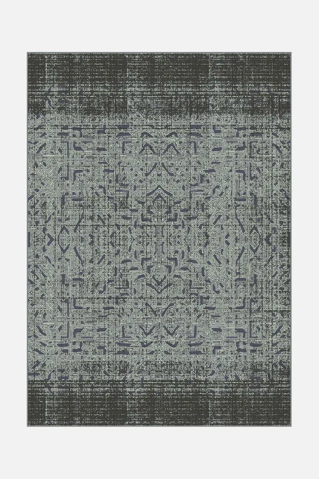 teppana-puya-obsidian-teppich-waschbarer-teppich-in-blau-gr-n-und-dunkelgrau-ink image 1
