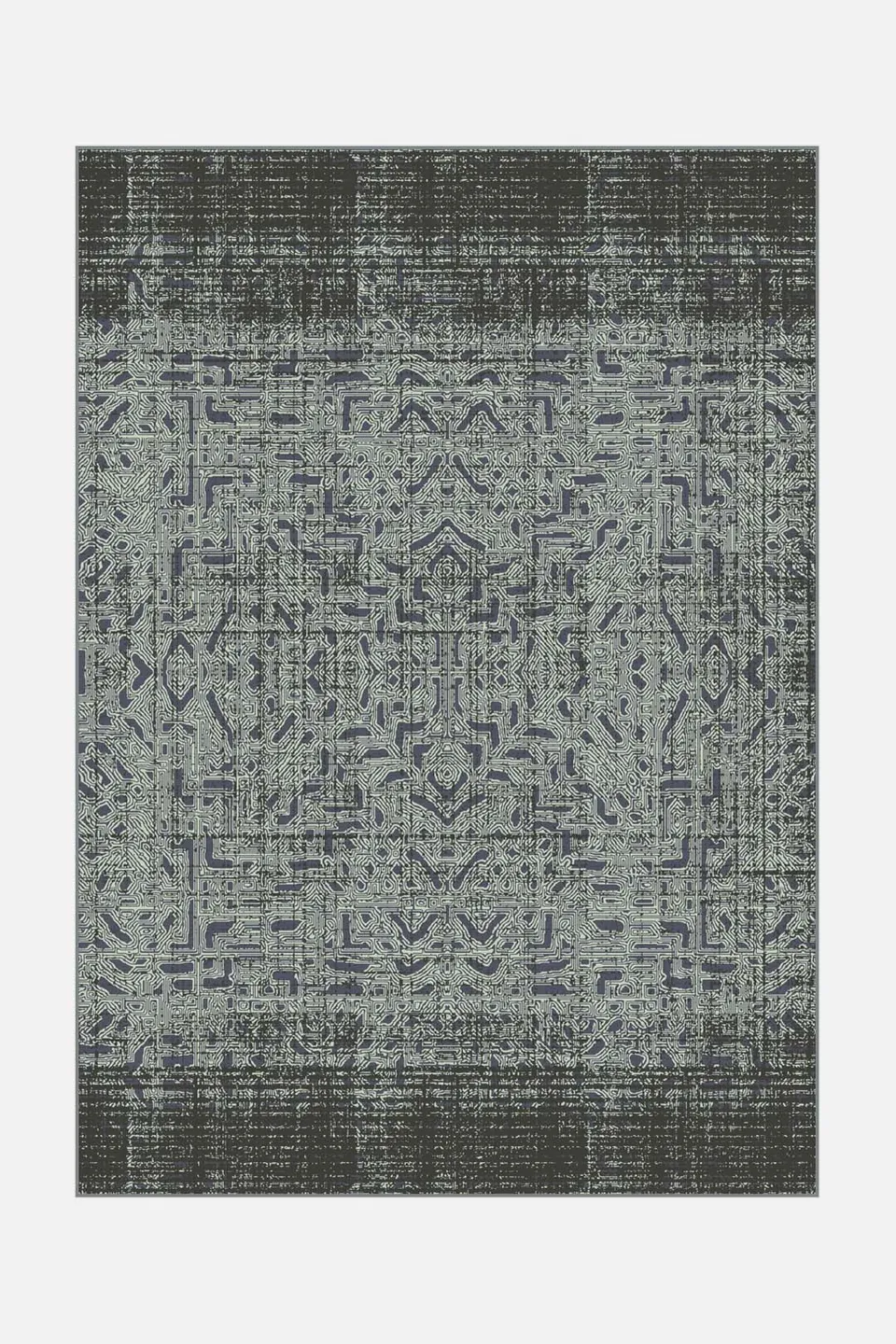 teppana-puya-obsidian-teppich-waschbarer-teppich-in-blau-gr-n-und-dunkelgrau-ink image 1