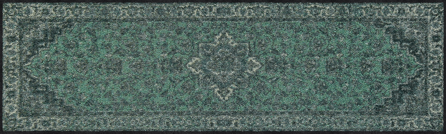 salonloewe-babylon-aqua-eingangsmatte-30-x-100-cm-schmutzfangmatte-in-aqua image 1