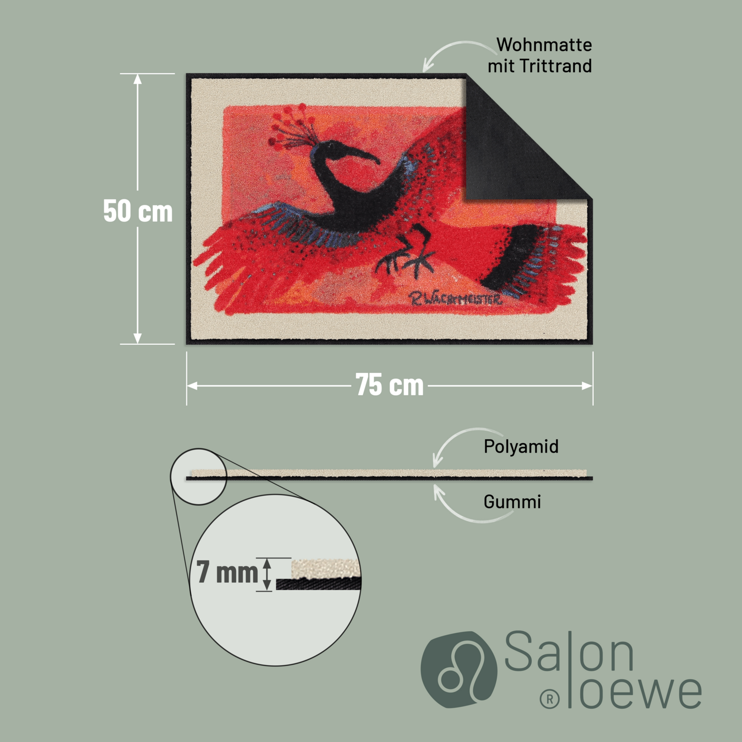 salonloewe-la-fenice-eingangsmatte-50-x-75-cm-pfauenmotiv-waschbar-und-trocknerg image 4