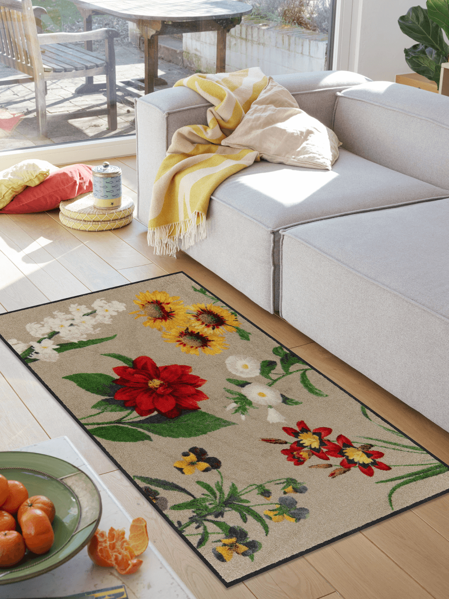 salonloewe-cottage-garden-teppich-75-x-120-cm-waschbarer-teppich-im-landhausstil image 2