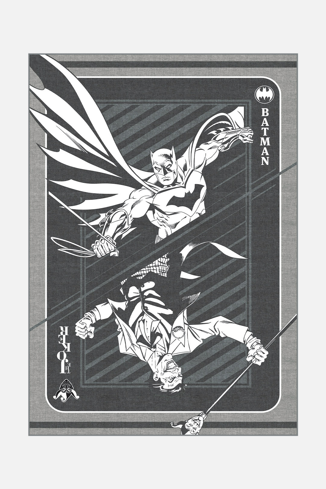 teppana-batman-joker-grau-teppich-waschbarer-kinderteppich-mit-rutschfester-matt image 1