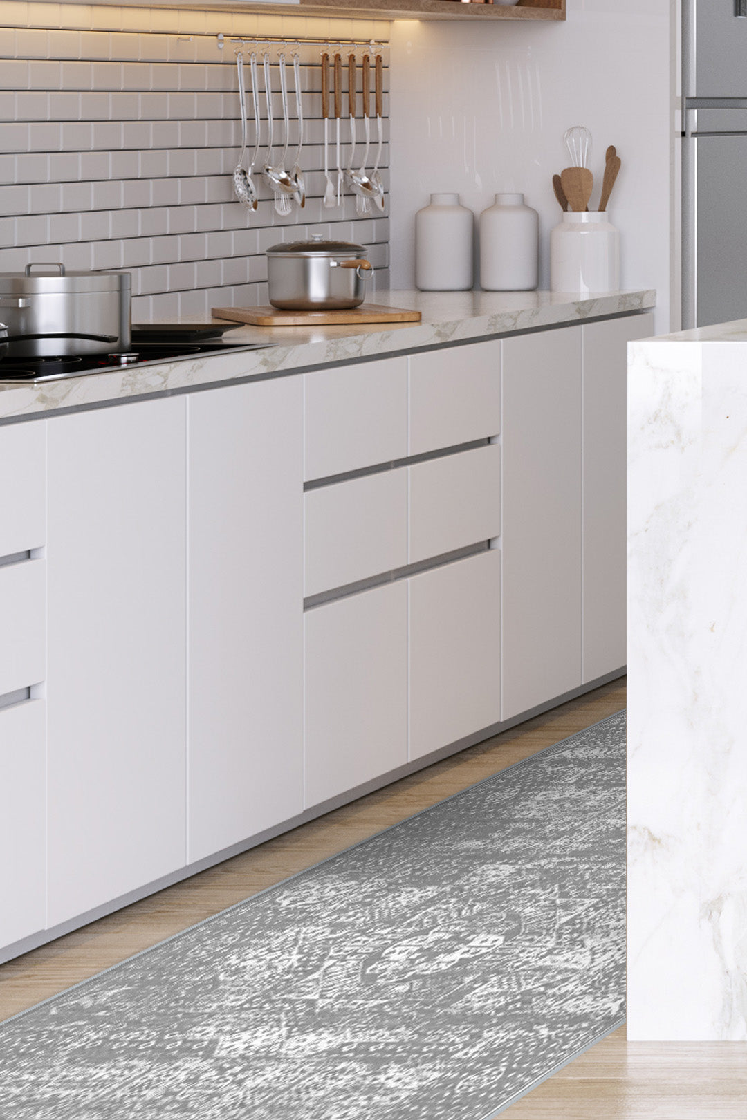 teppana-emily-klassisch-teppich-waschbarer-indoor-teppich-in-grau-silber-inkl-ru image 8
