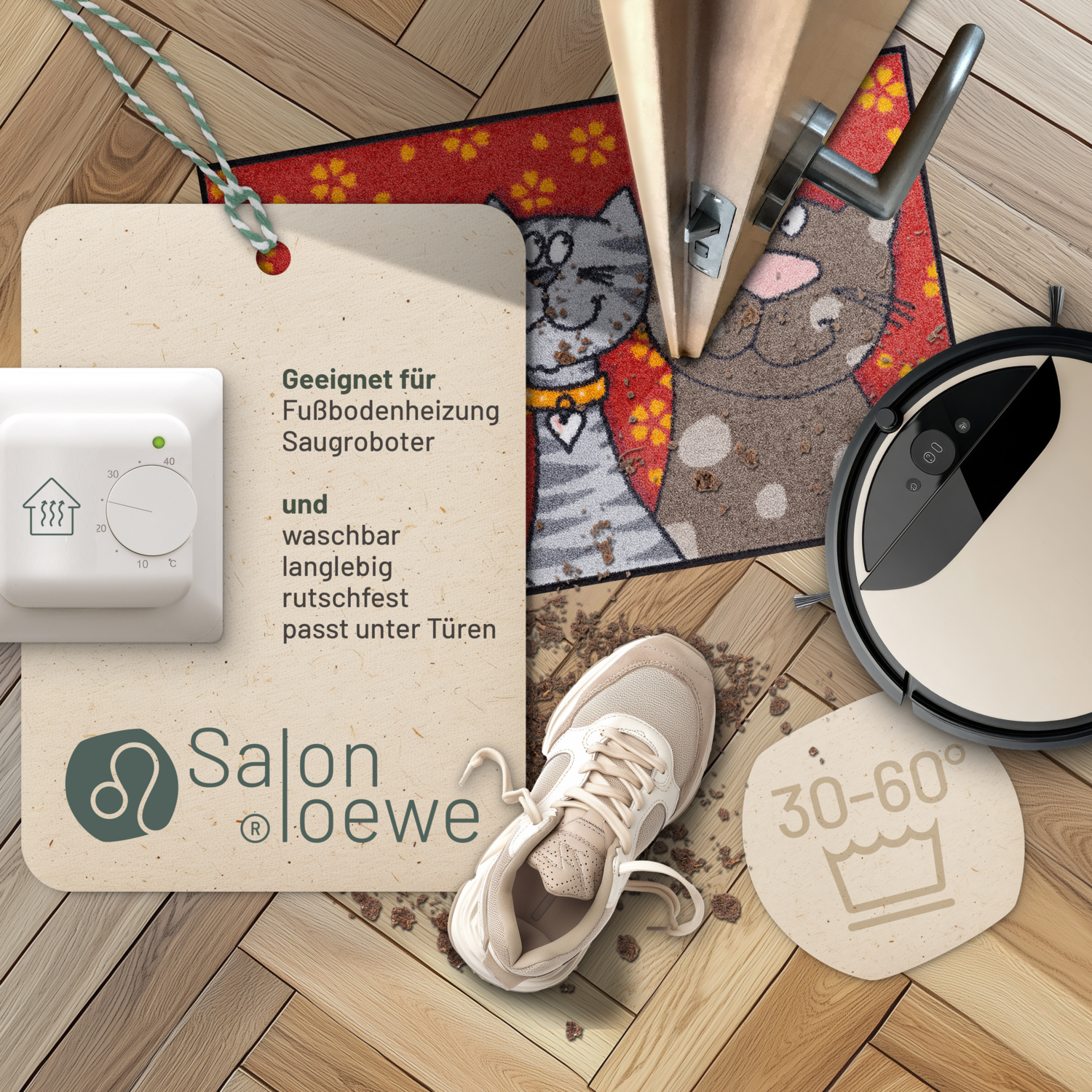 salonloewe-katzenfamilie-eingangsmatte-50-x-75-cm-verspieltes-katzenmotiv-rot-ru image 3