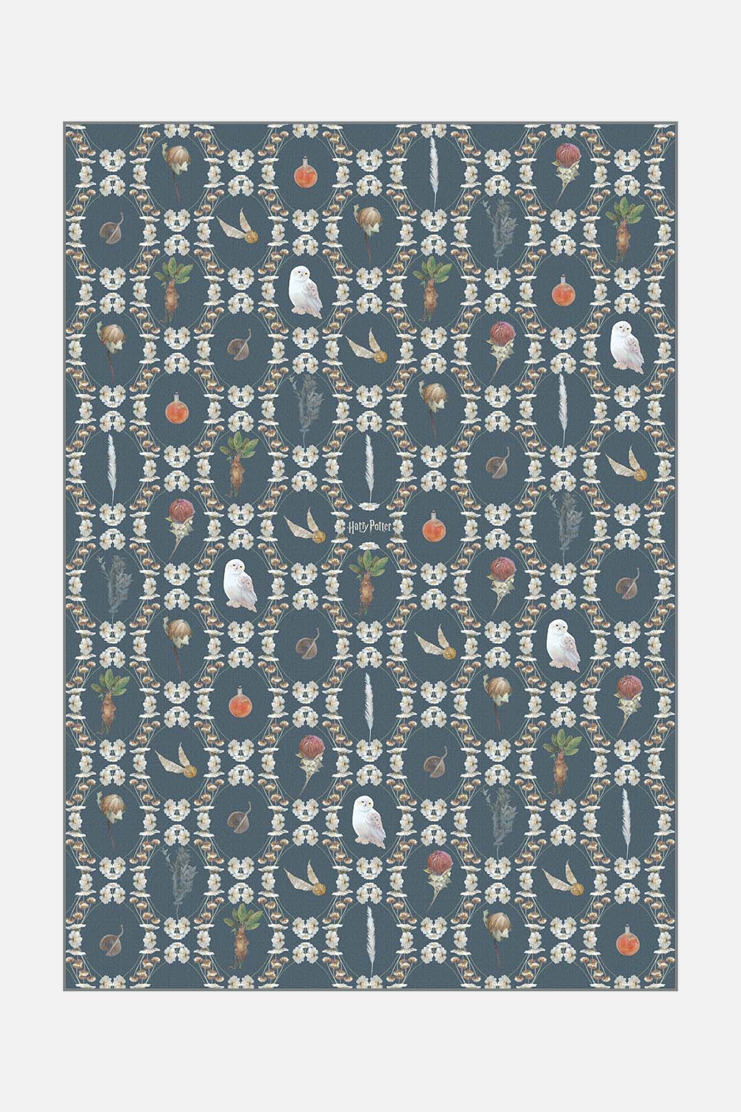 teppana-harry-potter-alraune-ozeanblau-waschbarer-kinder-teppich image 1