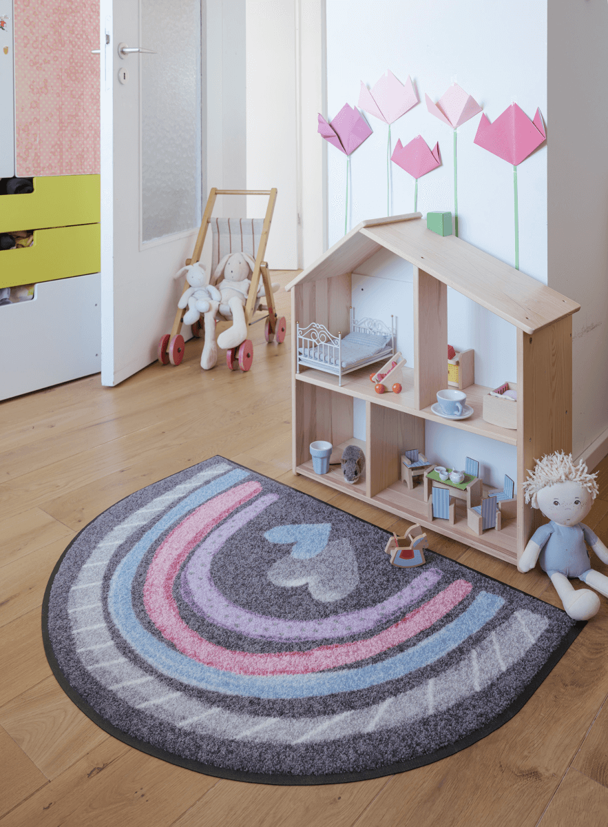 salonloewe-rainbow-hearts-shape-matte-60-x-85-cm-waschbare-herz-designmatte-mit- image 2