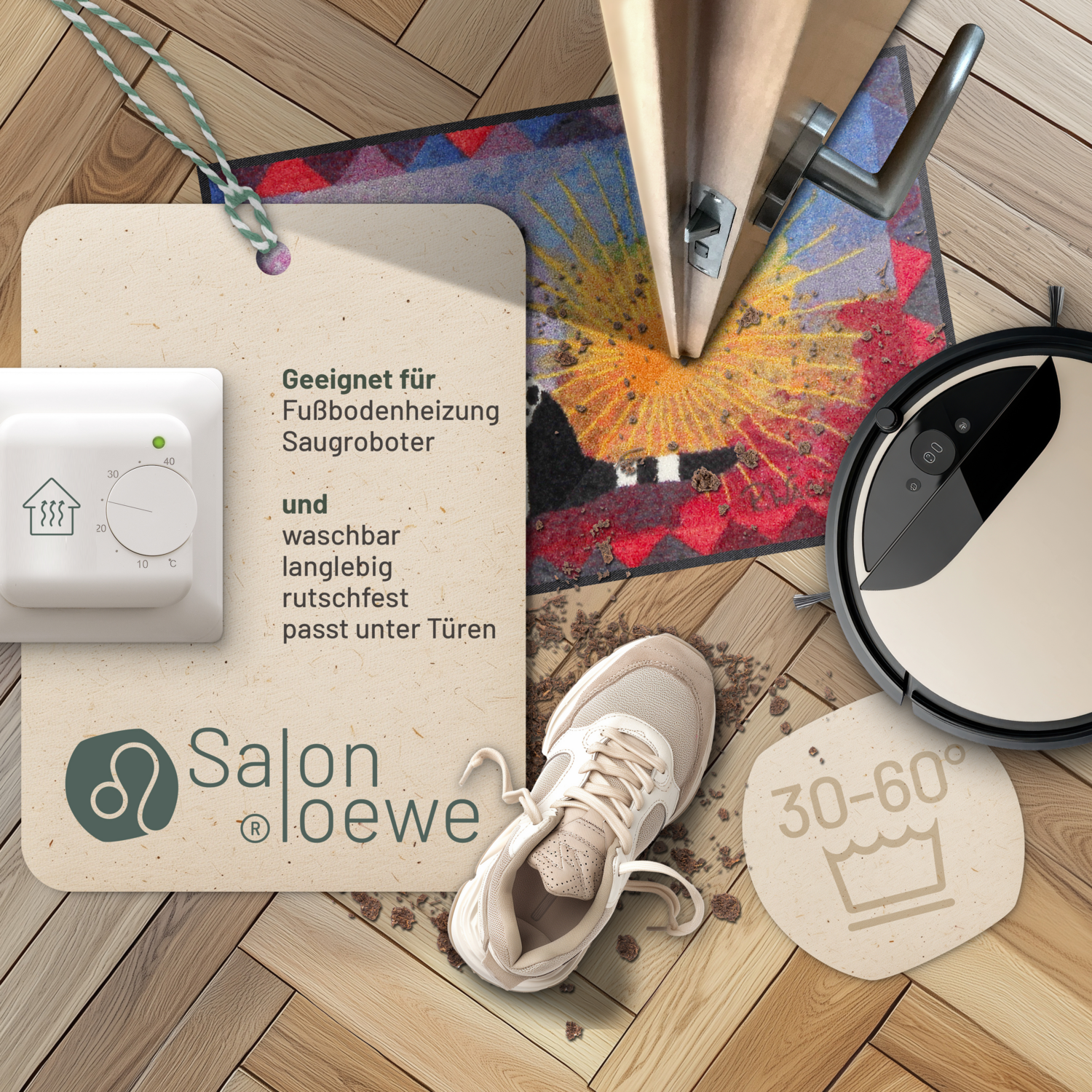 salonloewe-noi-due-teppich-50-x-75-cm-k-nstlerische-eingangsmatte-mit-katzendesi image 3